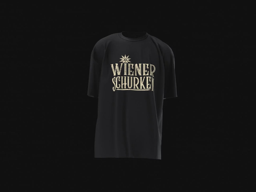 WIENER SCHURKEN T-SHIRT - SCHWARZ - LOGO