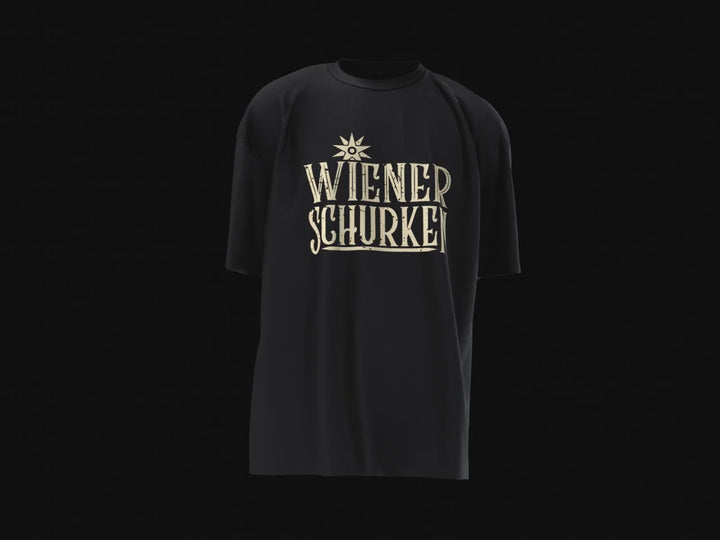 WIENER SCHURKEN T-SHIRT - SCHWARZ - LOGO